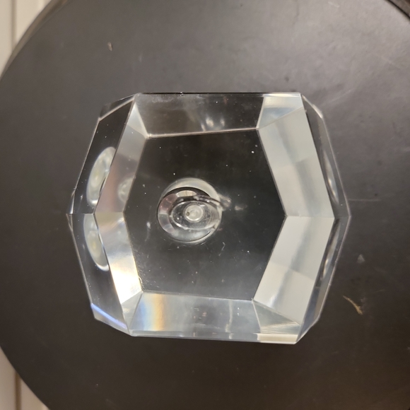 littala Mid-Century Modern Faceted Crystal Bud Vase by Timo Sarpaneva - Picture 7 of 10